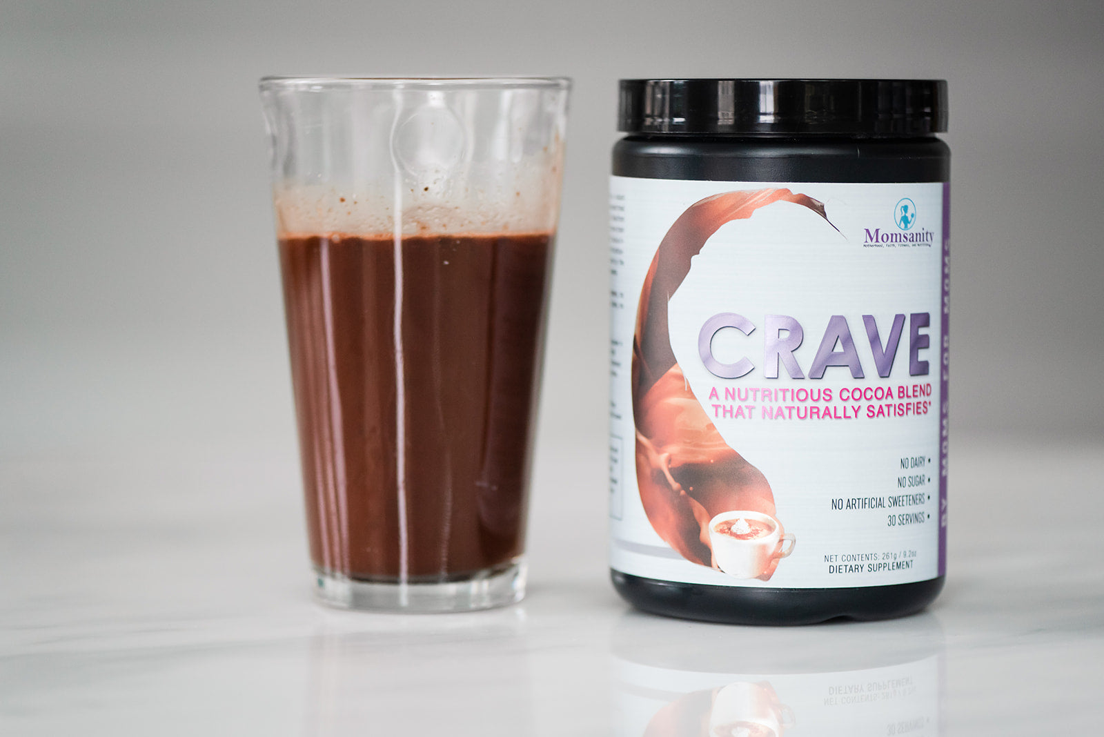 Enjoy Crave Nutritious Cocoa Powder cold in place of chocolate milk