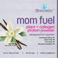 Product label for Natural Vanilla Mom Fuel Protein Powder